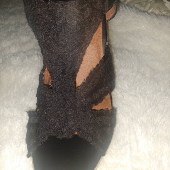 Black Wedge Espadrilles - Picture 4 of 12